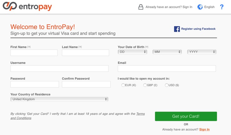EntroPay Getting Started